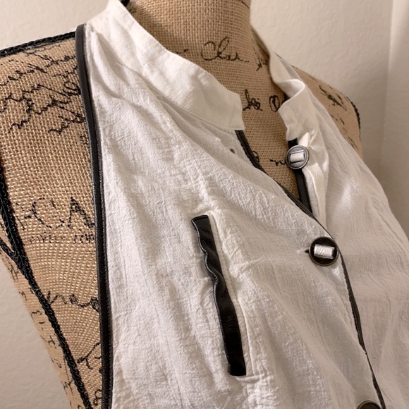 Free People Leather and Lace Boho Vest - Picture 6 of 15